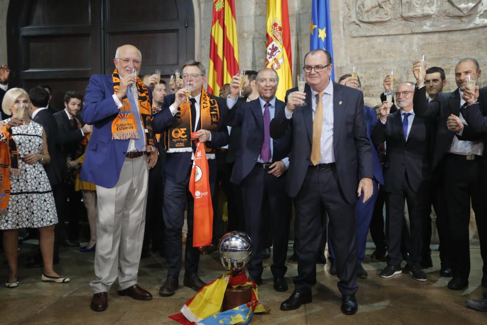 Actos de celebración del Valencia Basket