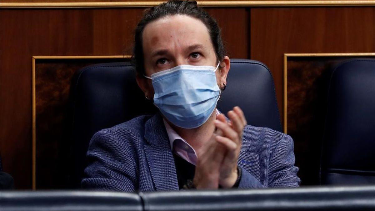 Pablo Iglesias, en el Congreso.