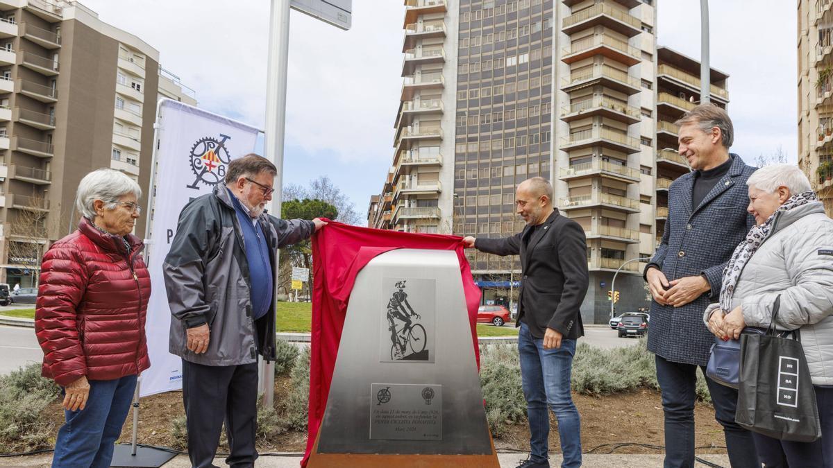 Inauguració del monument a la Penya Ciclista Bonavista de Manresa d'aquest diumenge