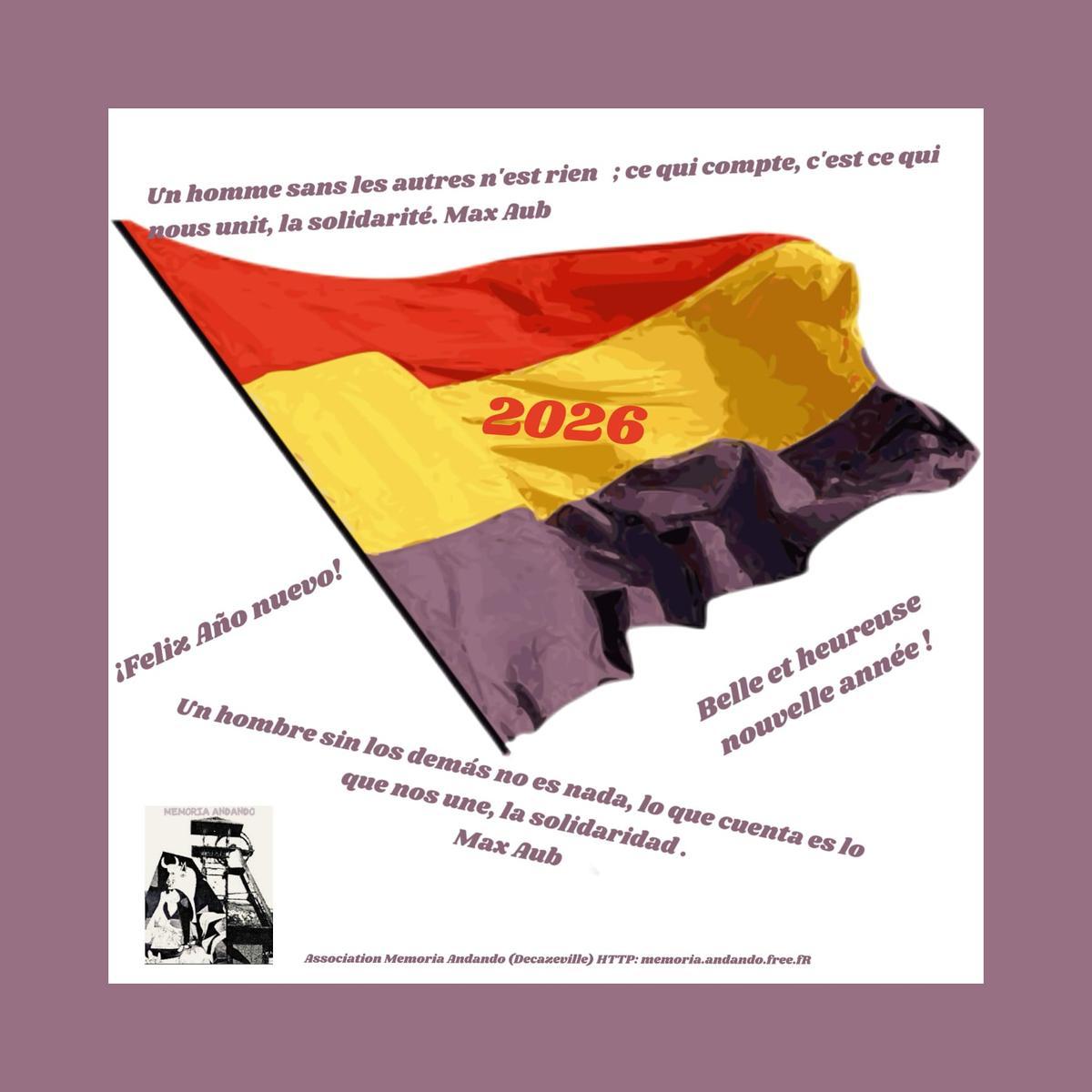 Felicitación 2026 de la Association Memoria Andando.