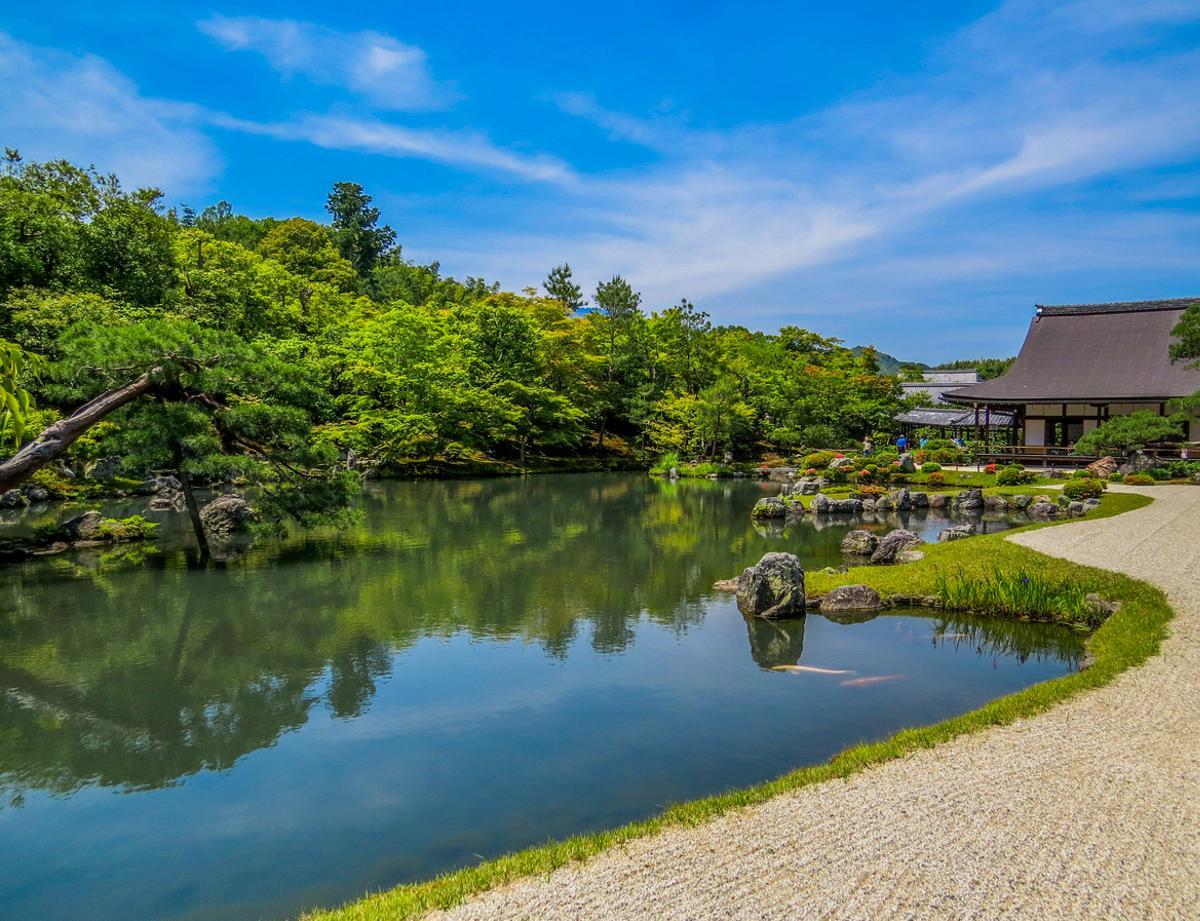 Jardín del templo Kinkaku-ji.