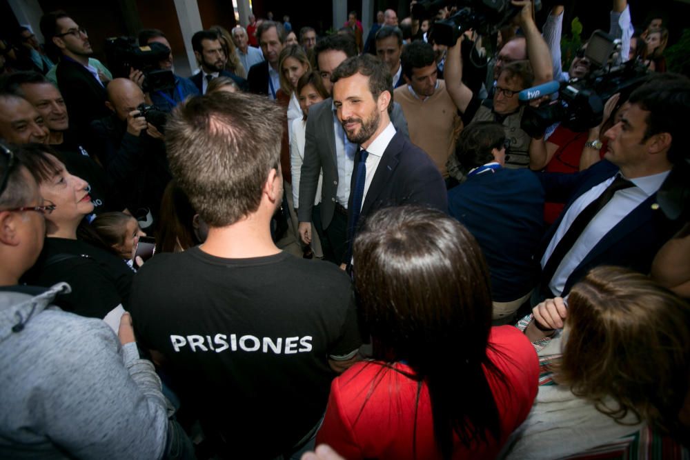 Pablo Casado centra su campaña en la economía durante un acto del PP celebrado en Alicante