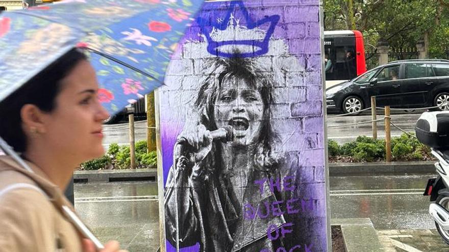 TVBoy homenajea a Tina Turner con un grafiti en Barcelona