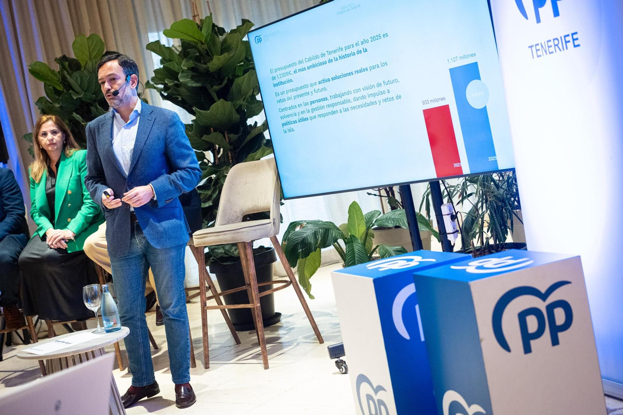 El Partido Popular presenta las líneas estratégicas del presupuesto del Cabildo de Tenerife.