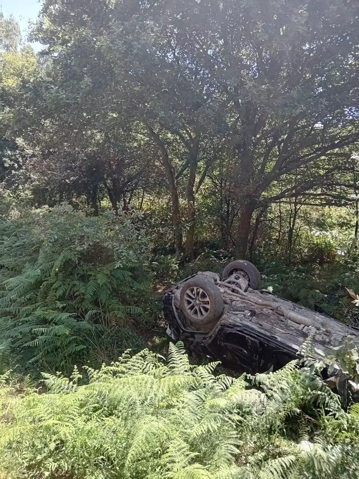 Muere un vecino de Culleredo y otra de Carral al caer su vehículo por un terraplén en Mesía