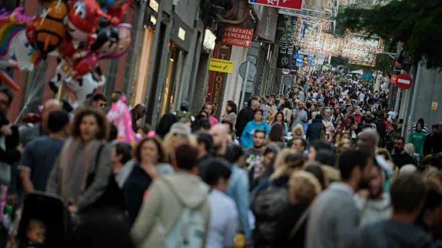 La calle Castillo durante la pasada campaña navideña.