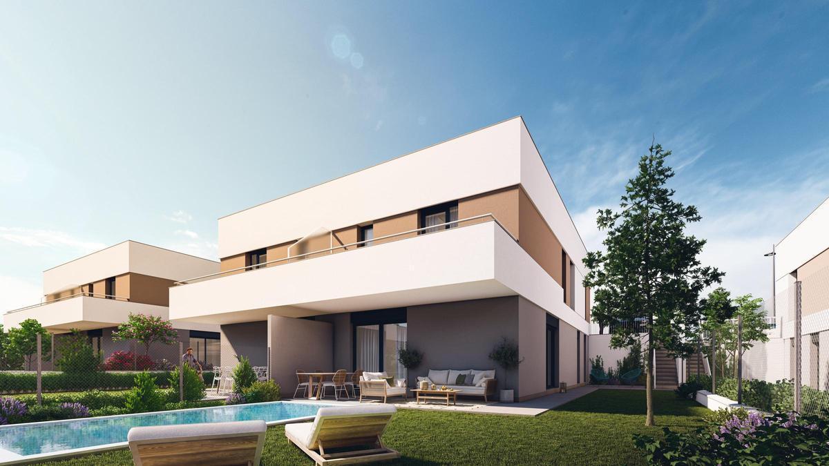 Una futura vivienda de la promoción Enea de AEDAS Homes en Entrenúcleos, Dos Hermanas, Sevilla.