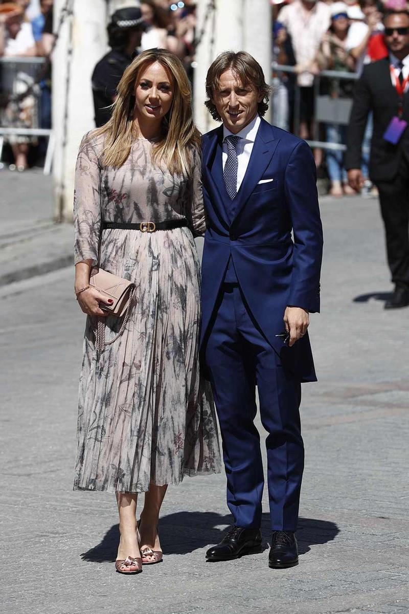 Luka Modric y su mujer Vanja Bosnic