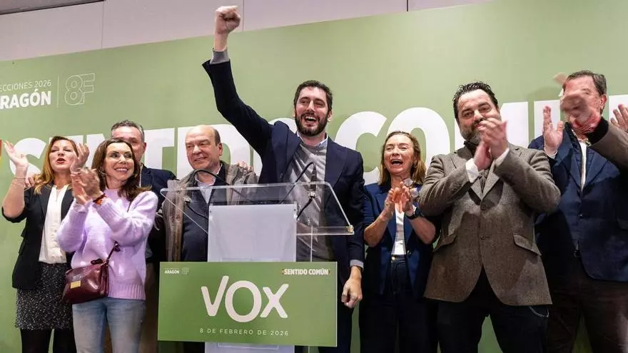 Vídeo | Euforia en Vox con manteo a Alejandro Nolasco y gritos de presidente
