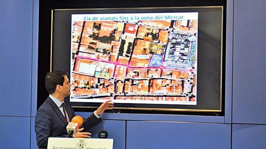 L&#039;alcalde Marc Castells mostra l&#039;afectació del projecte de millora