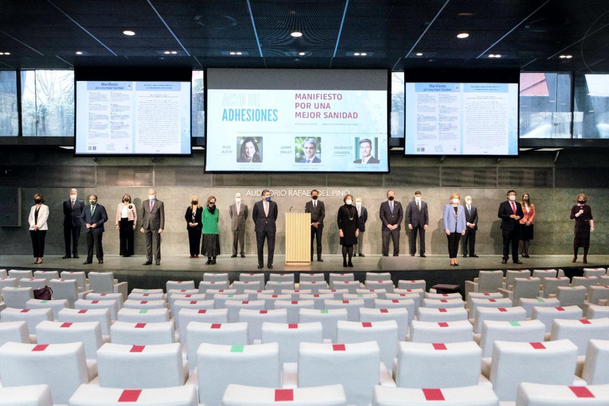 Momento de la presentación. Soporte al Manifiesto IDIS.