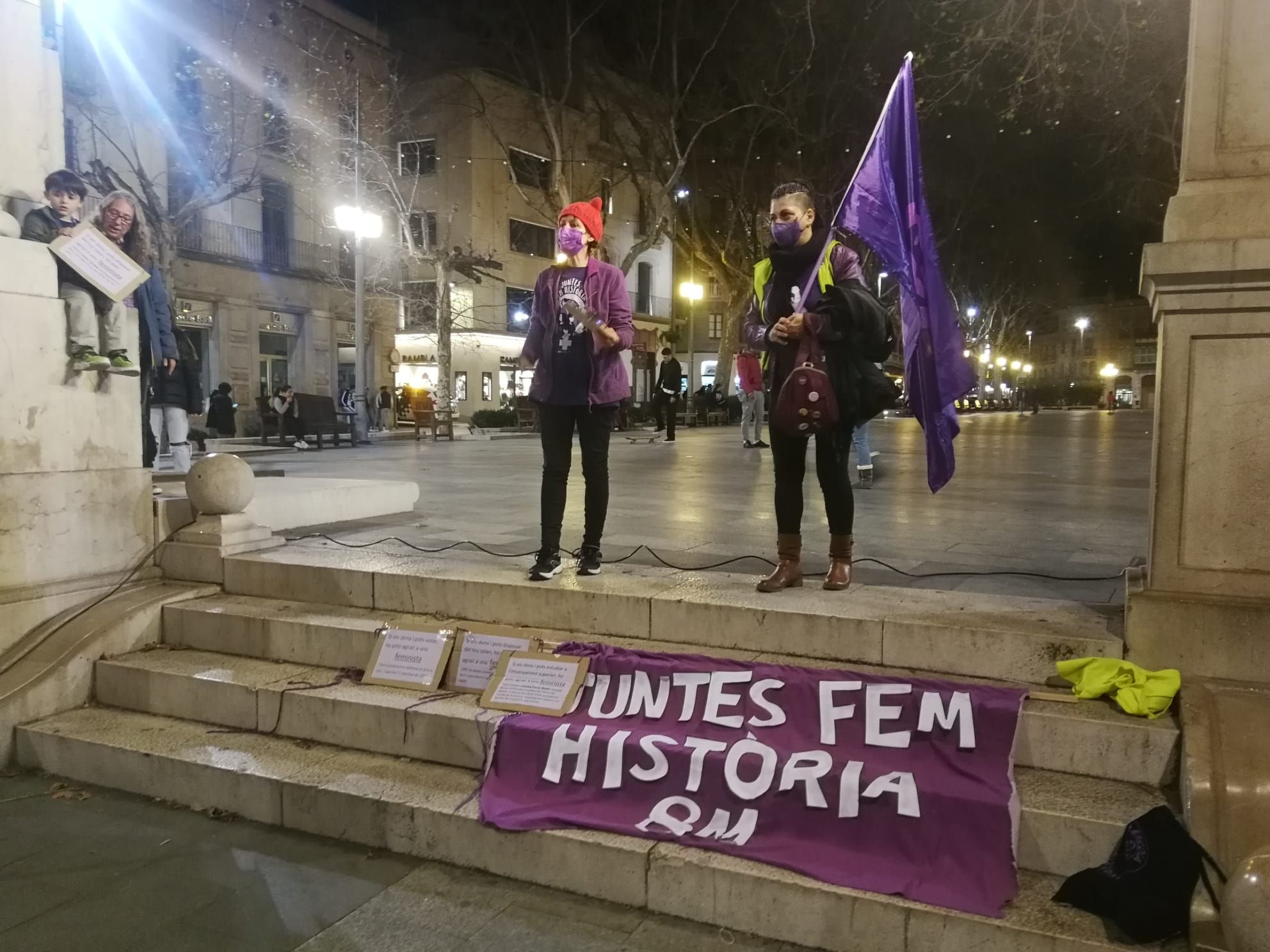 A la Rambla es va fer la lectura d'un manifest