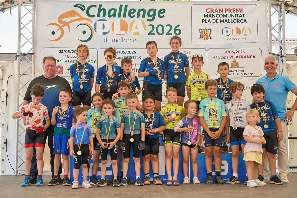 Podio de la Challenge Escolar en Vilafranca
