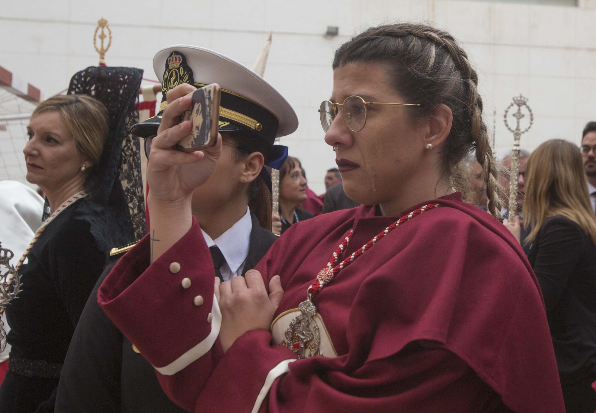 Imágenes de La Santa Cena de 2019, debido a la lluvia no pudieron procesionar.