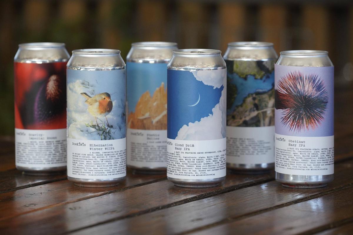 La col·lecció de cerveses d'edició limitada de DosKiwis.