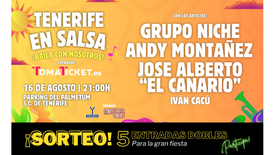 Sorteo de 10 entradas para el TENERIFE EN SALSA