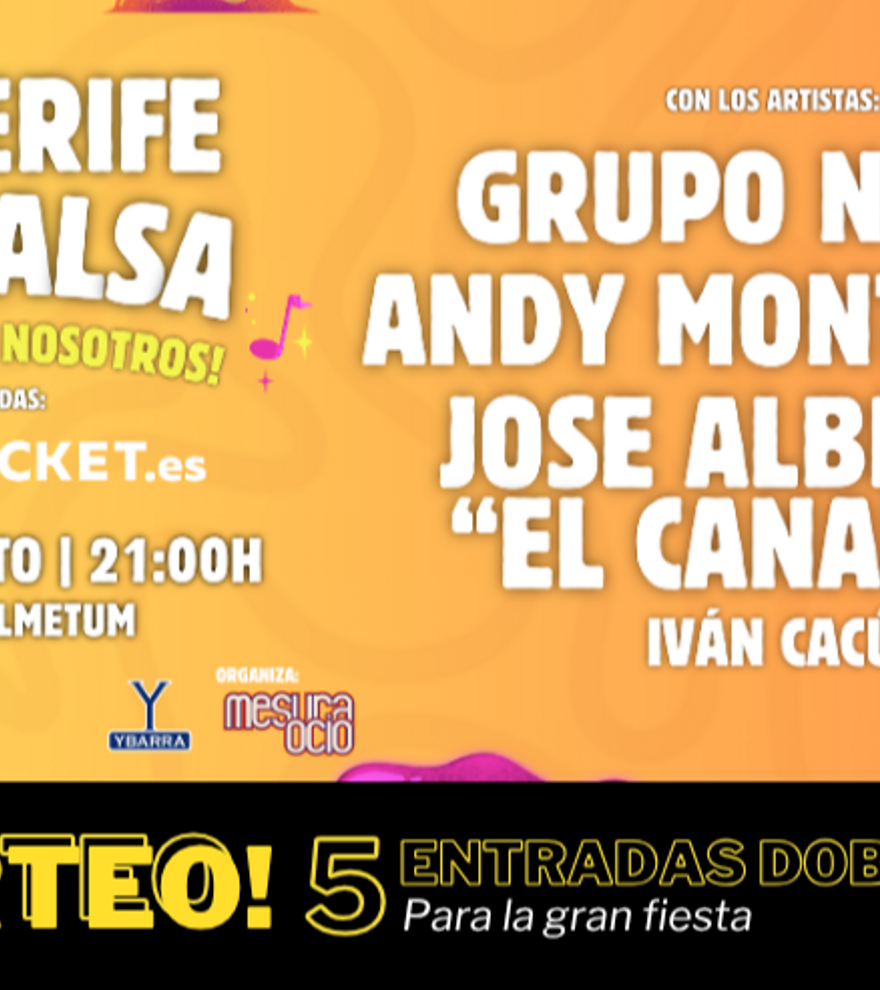 Sorteo de 10 entradas para el TENERIFE EN SALSA