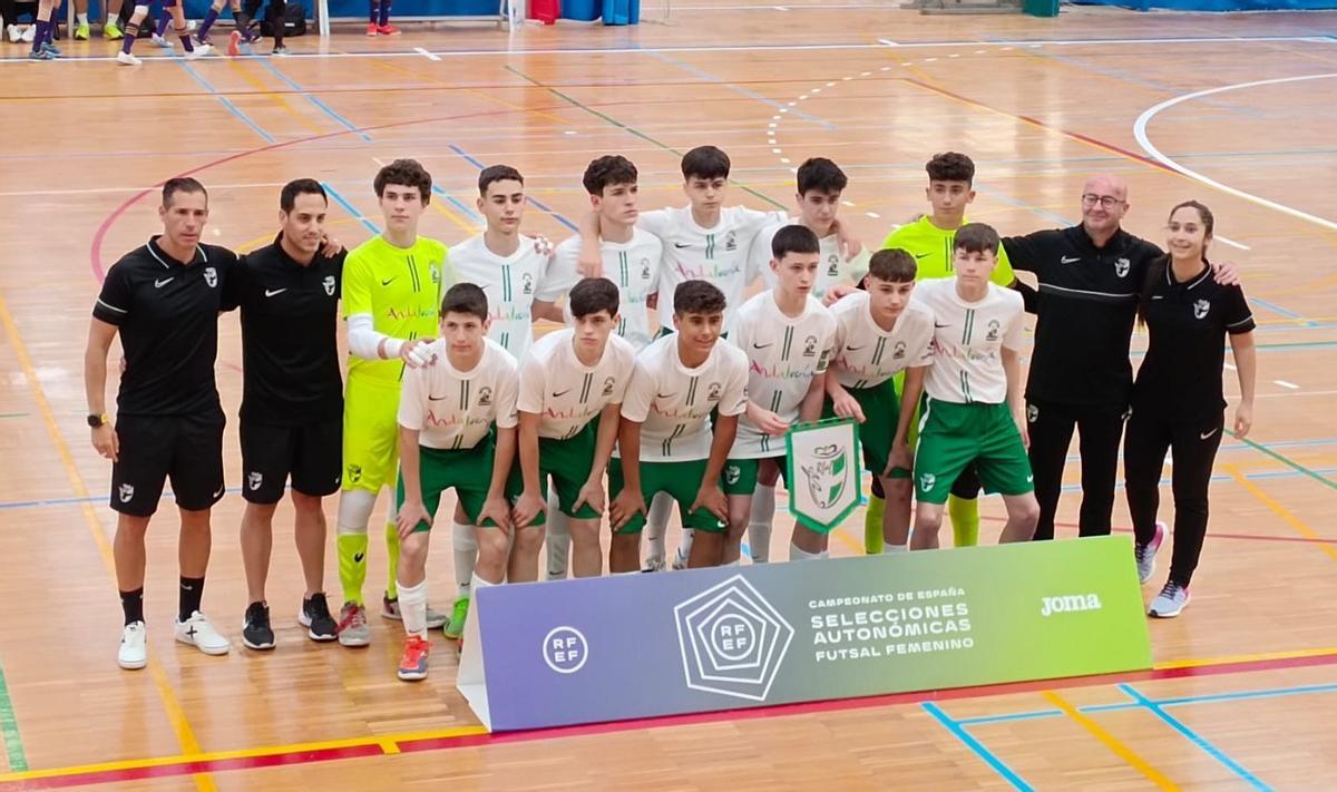 Selección andaluza infantil masculina presente en Murcia.