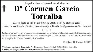 Dª Carmen García Torralba