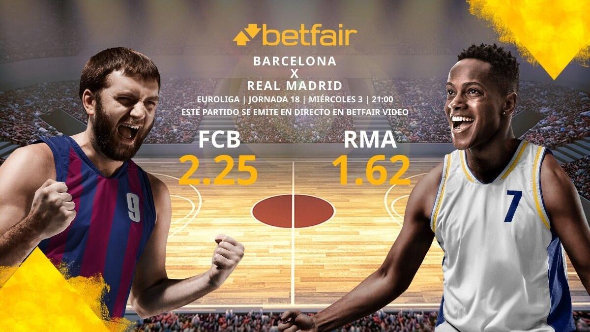 FC Barcelona vs. Real Madrid Baloncesto: horario, TV, estadísticas, clasificación y pronósticos