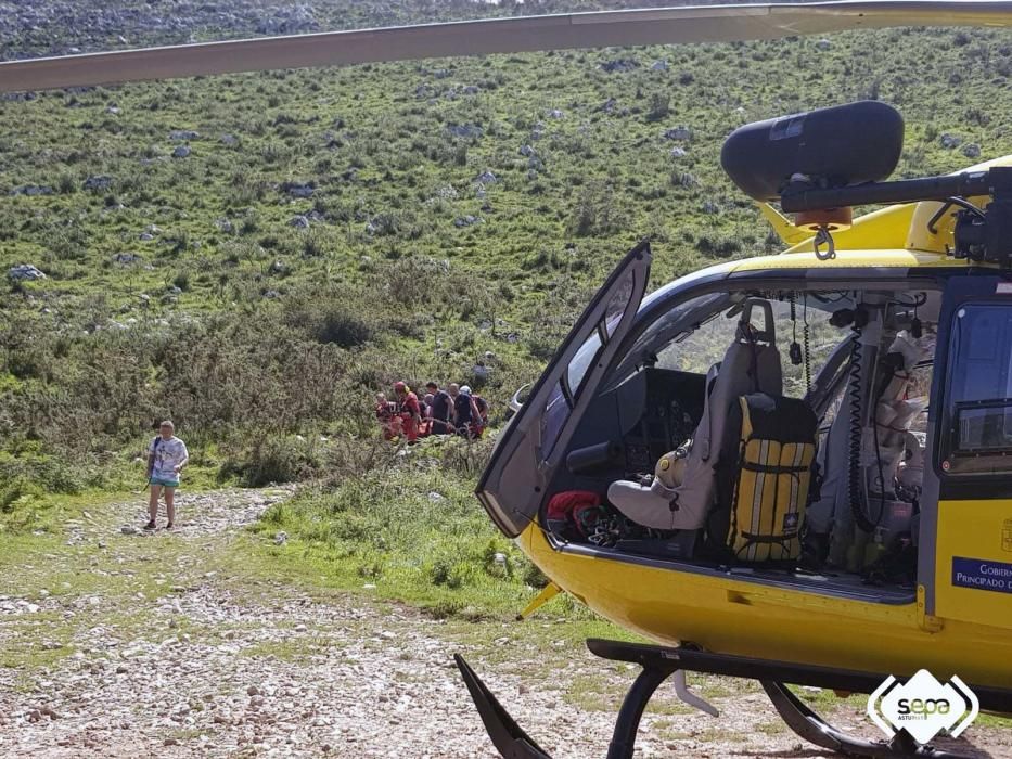 Así fue el rescate del hombre atrapado en su quad