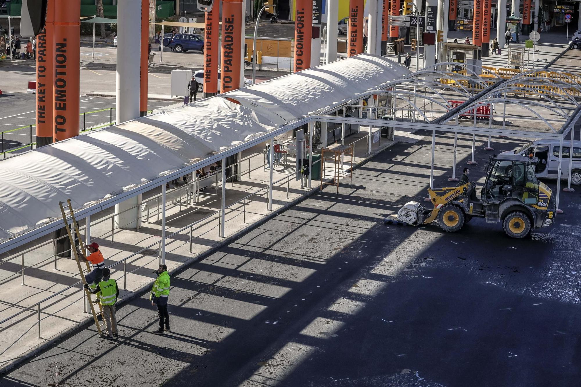 Großbaustelle Flughafen Mallorca