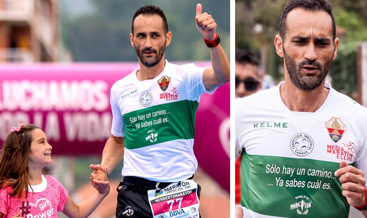 Dos imágenes de la web del agente fallecido