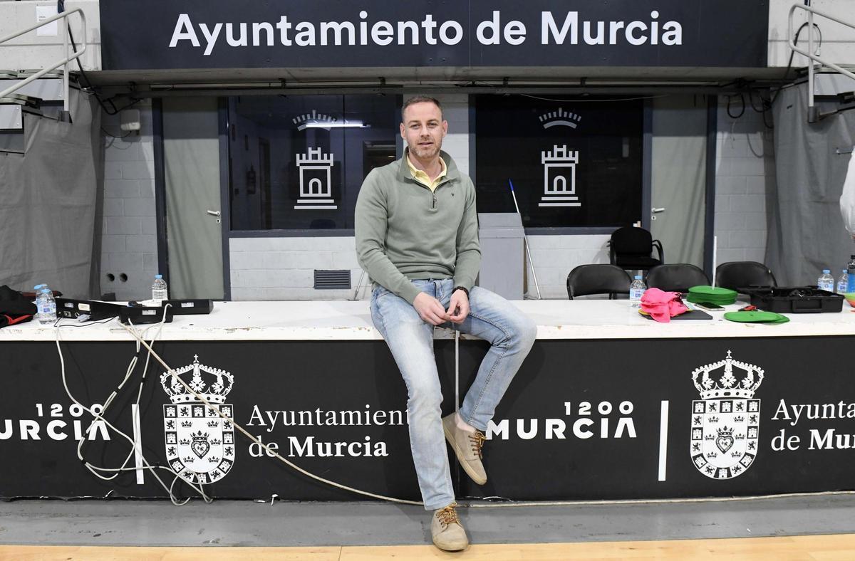 Miguel Ángel Noguera, concejal de Deportes, en el Palacio de los Deportes