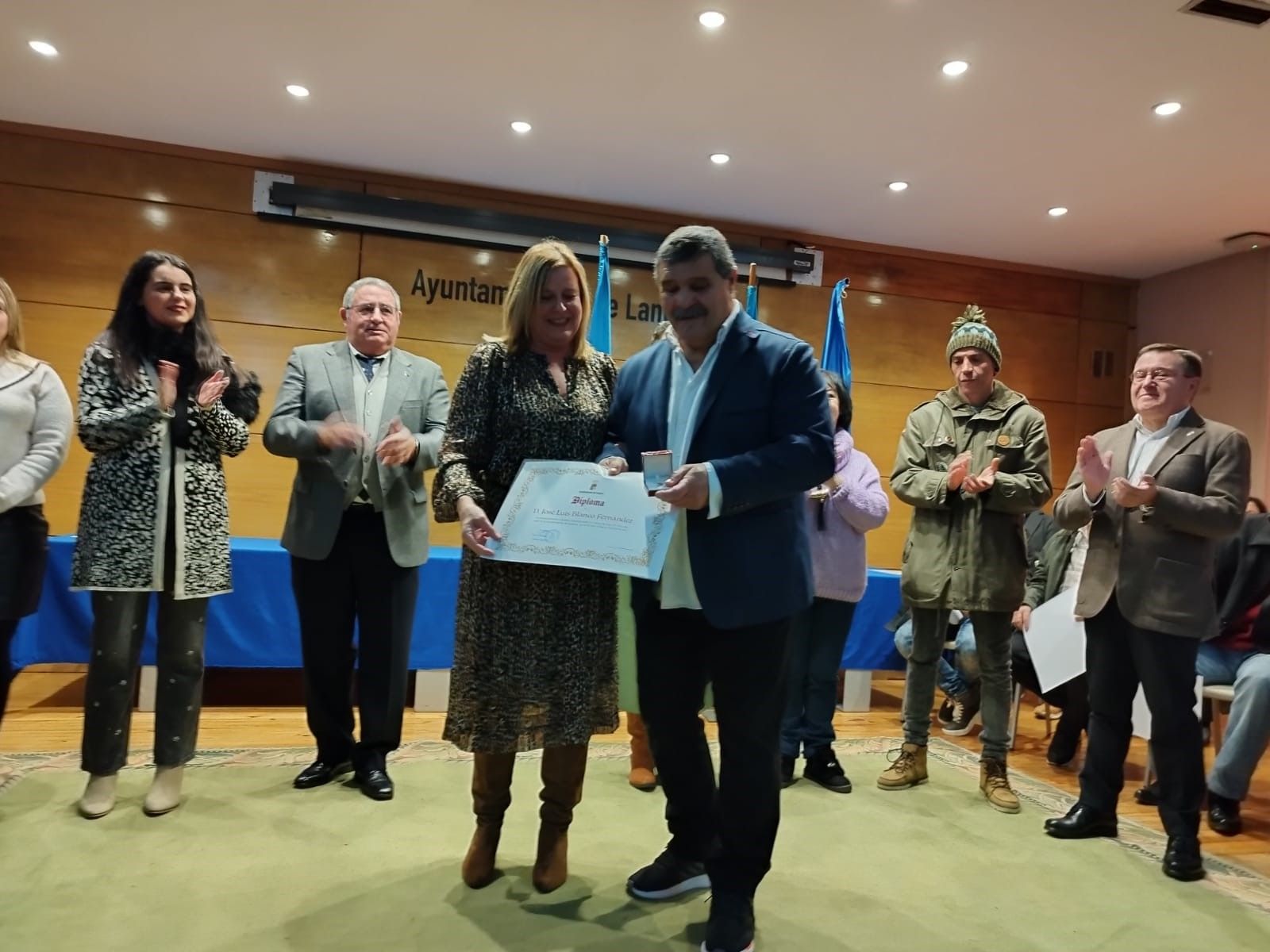 Entrega de medallas a los trabajadores veteranos del Ayuntamiento de Langreo