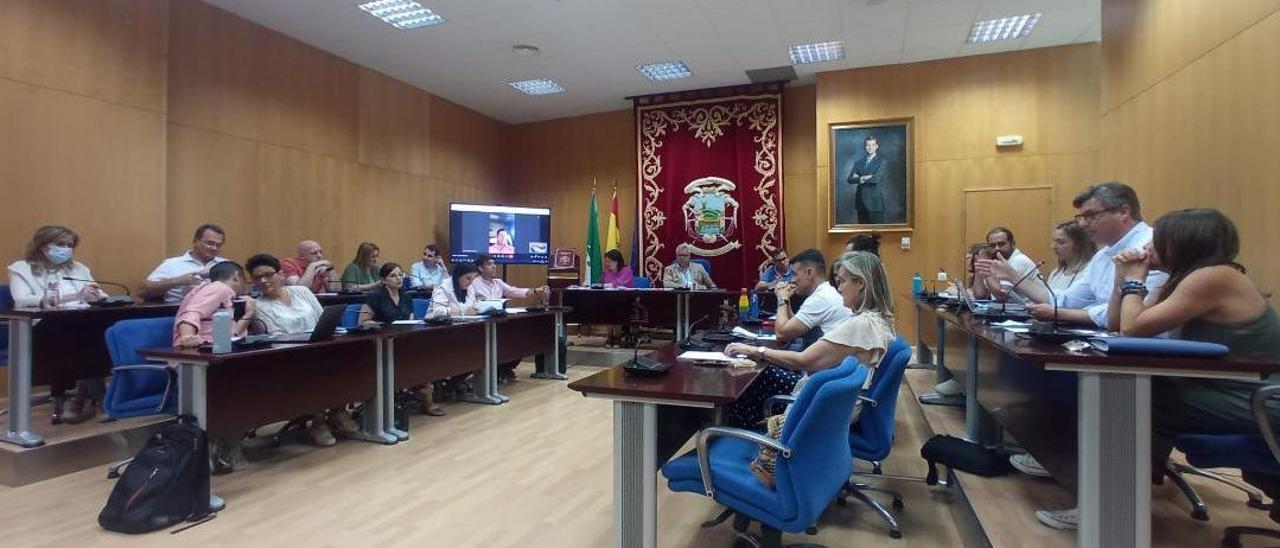 Pleno celebrado en la noche de este lunes.