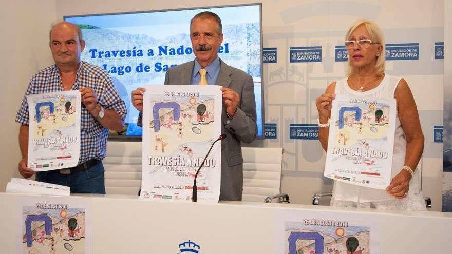 Acto de presentación de la Travesía a nado del Lago de Sanabria.