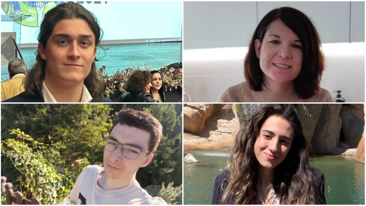 De izquierda a derecha y de arriba abajo: Miguel Ángel Moreno, Ana María Toribio, Alejandro Garijo y Sara de la Cruz.