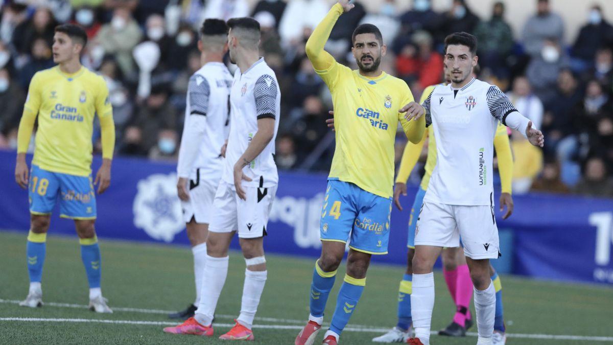 Imagen de la primera eliminatoria de Copa disputada por la UD contra el Vélez.