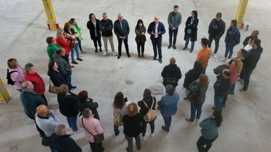 Visita a las obras de la antigua fábrica Aceros del Tea.