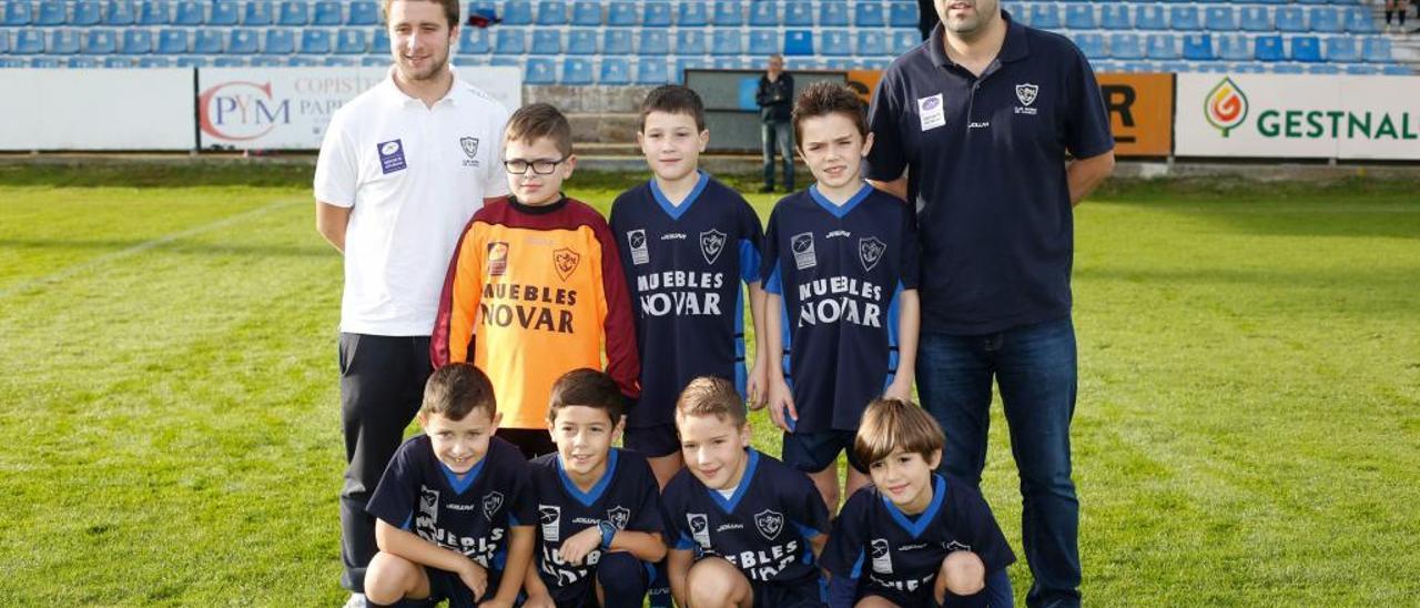 Equipo alevín A del Marino de Luanco.