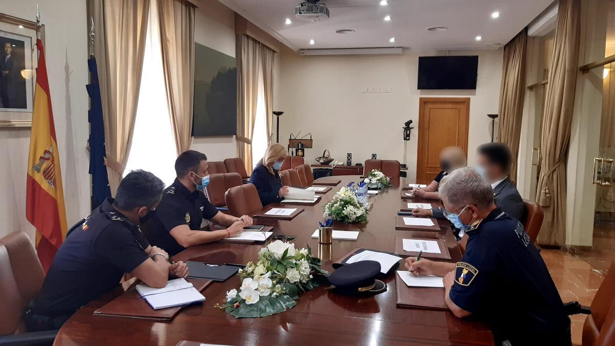 Imagen de archivo de una reunión de seguridad en la Subdelegación del Gobierno.