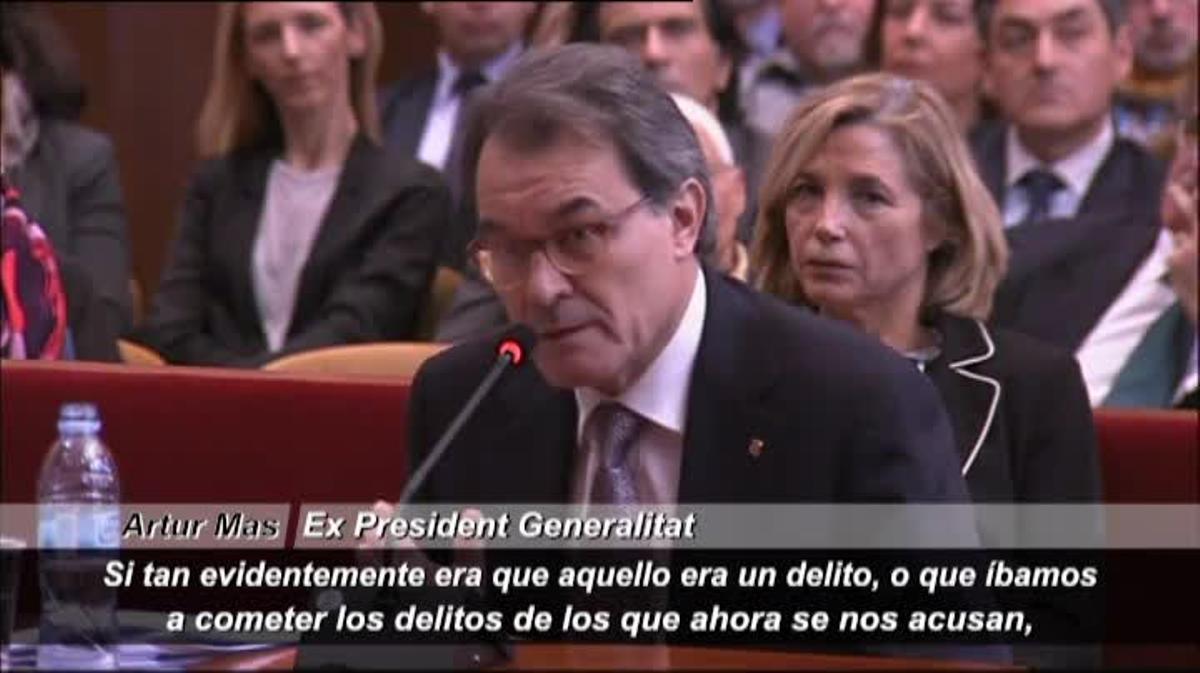 L’interrogatori d’Artur Mas ha tingut alguns instants de certa tensió.