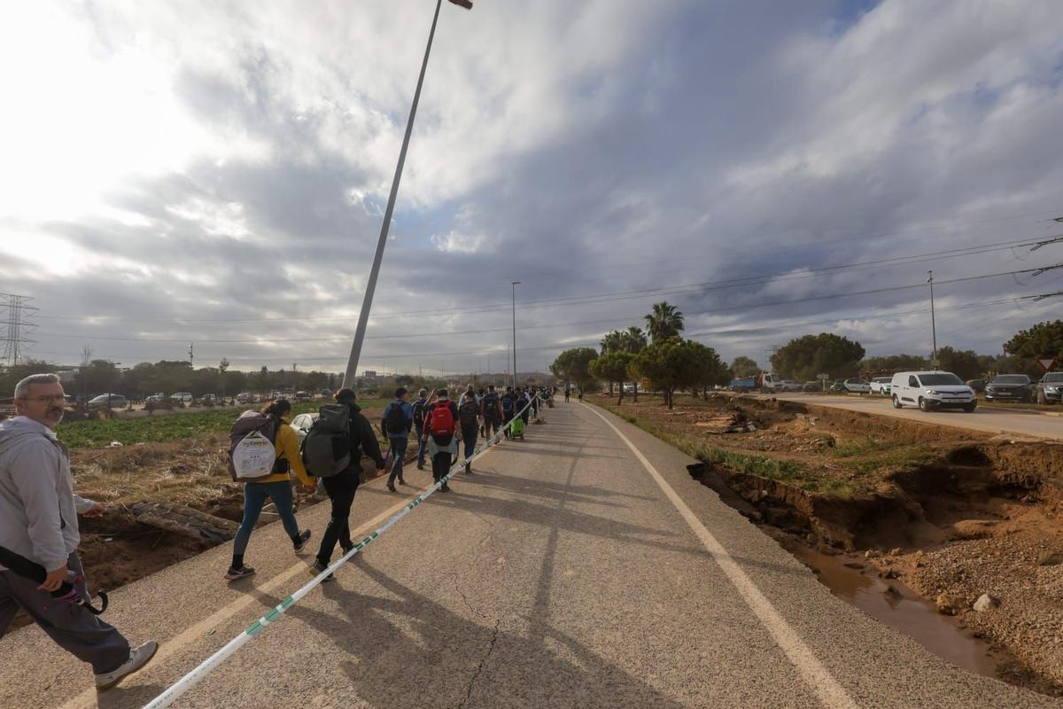Voluntarios hacia la zona cero