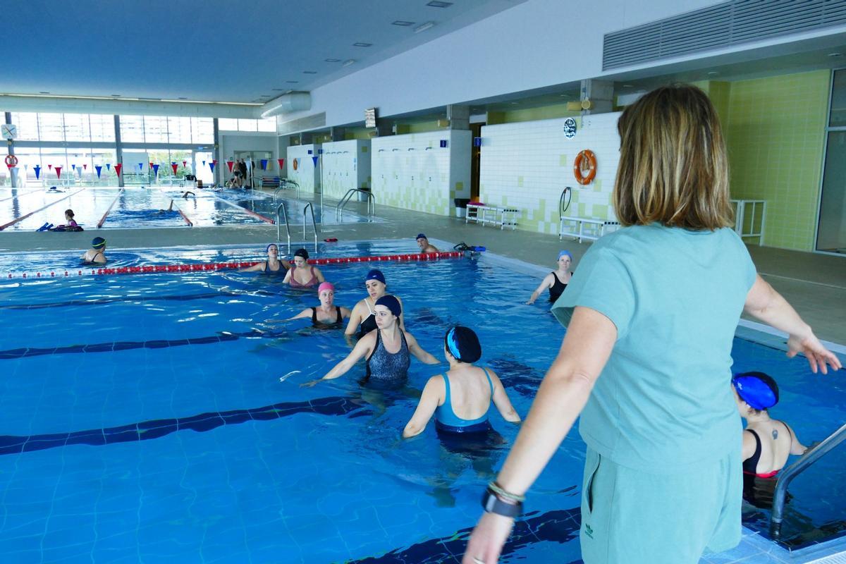 Sesión de matronatación.