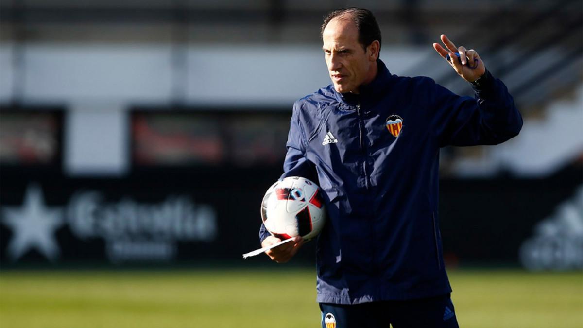 Voro, durante el entrenamiento de este sábado