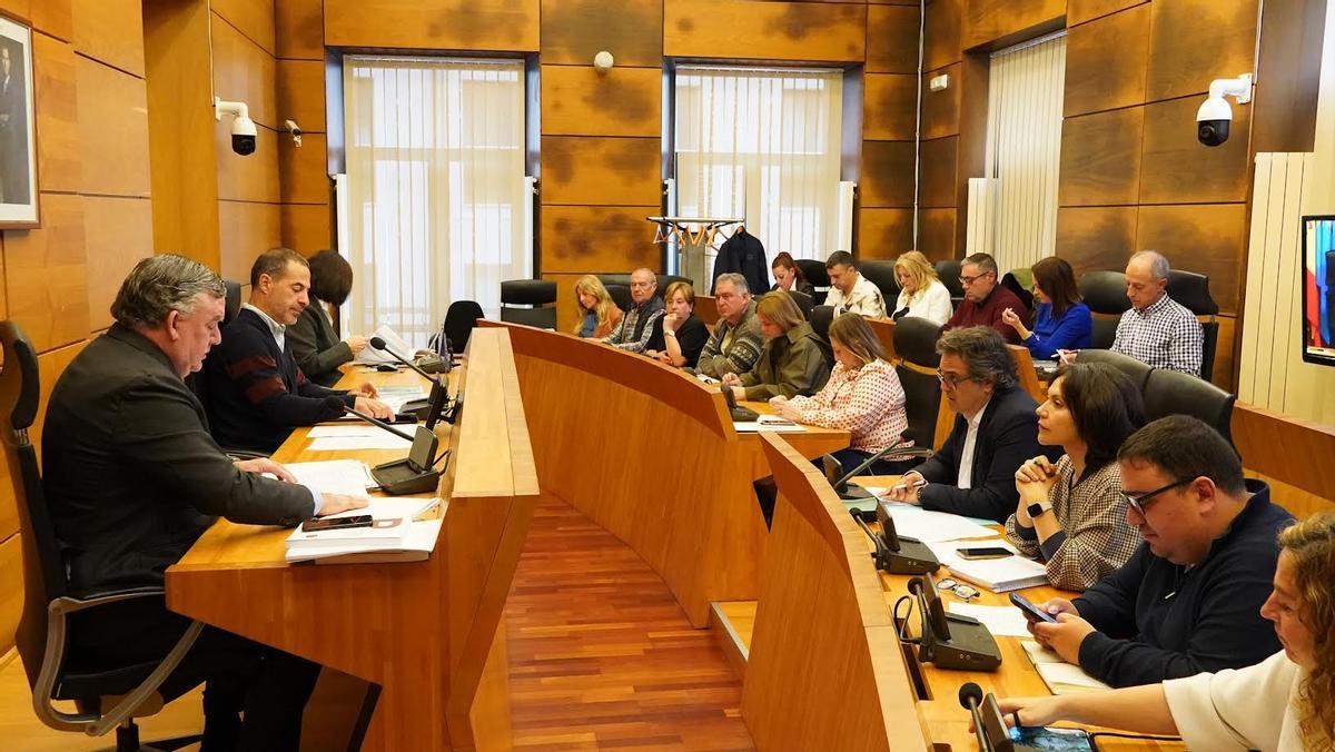 La Corporación, durante la sesión plenaria de este jueves.