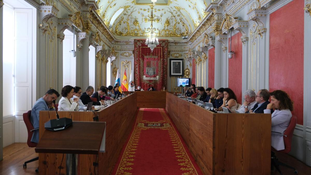 Pleno de Ayuntamiento de Las Palmas de Gran Canaria.