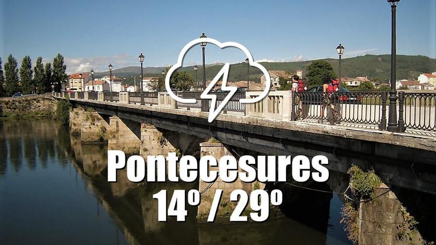 El tiempo en Pontecesures: previsión meteorológica para hoy, viernes 30 de mayo