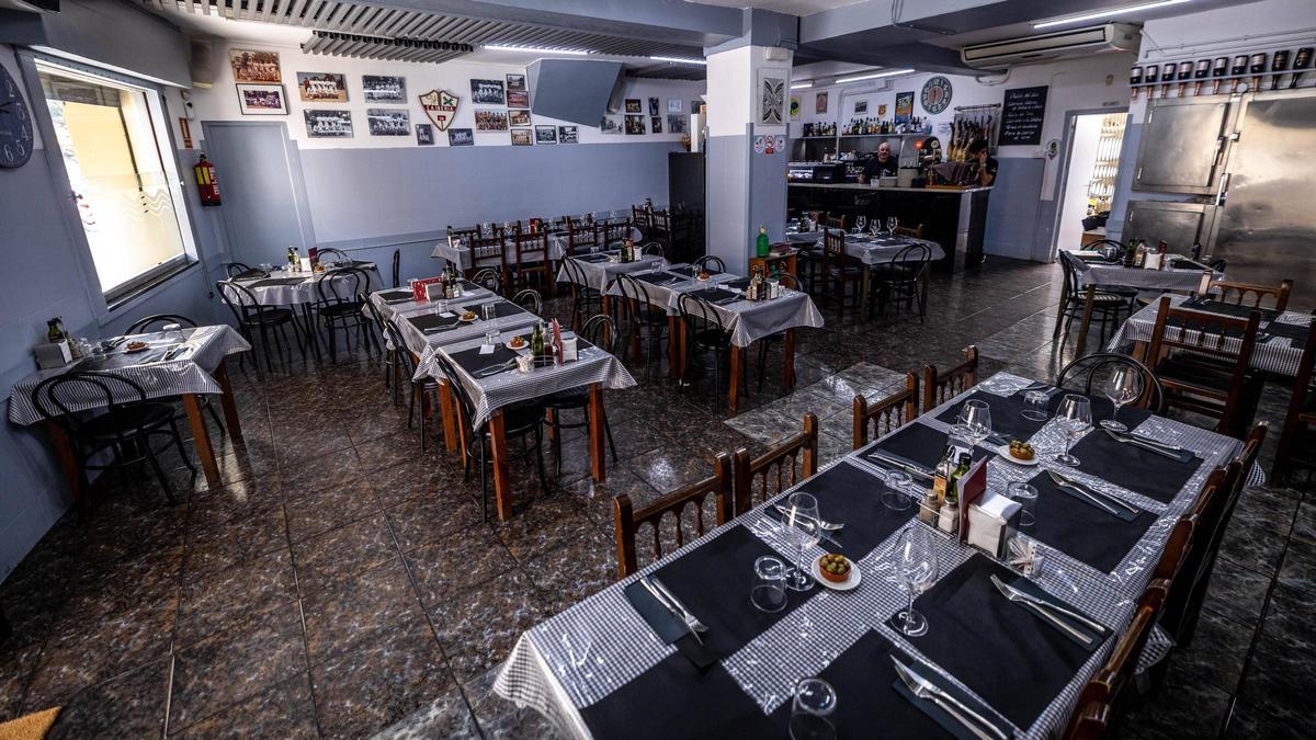 El comedor del bar Iberia.
