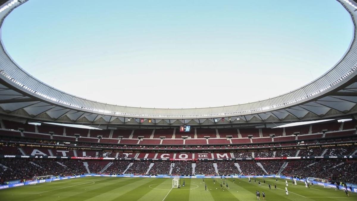 El estadio Wanda Metropolitano de Madrid, sede de la final de la Copa del Rey de este sábado.