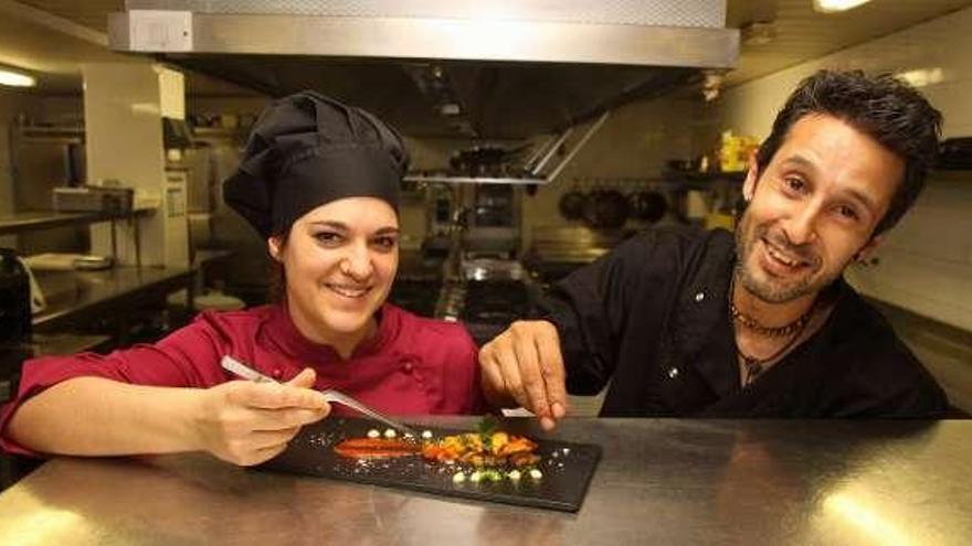 El restaurante Los Hornos en su reapertura, ayer.  // Muñiz