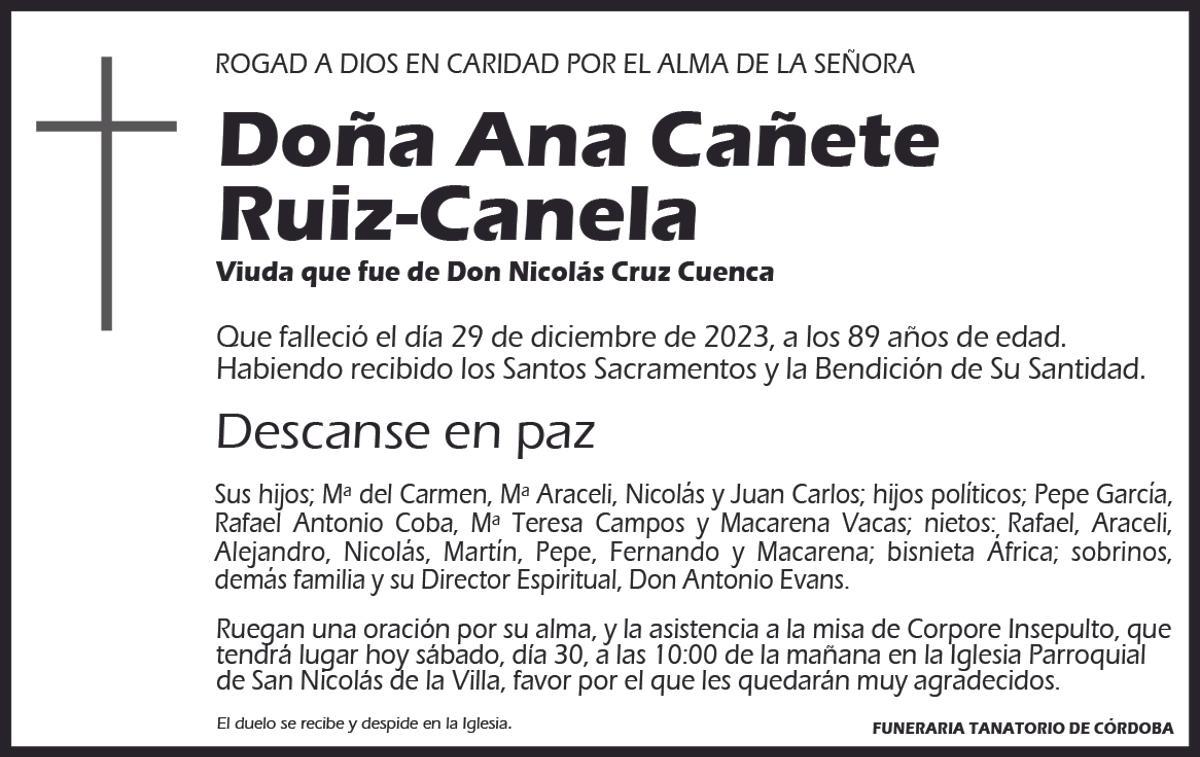 Ana Cañete Ruiz-Canela
