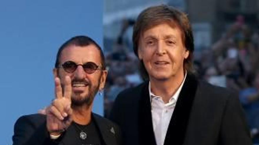 Ringo y Paul respaldan el filme de los Beatles