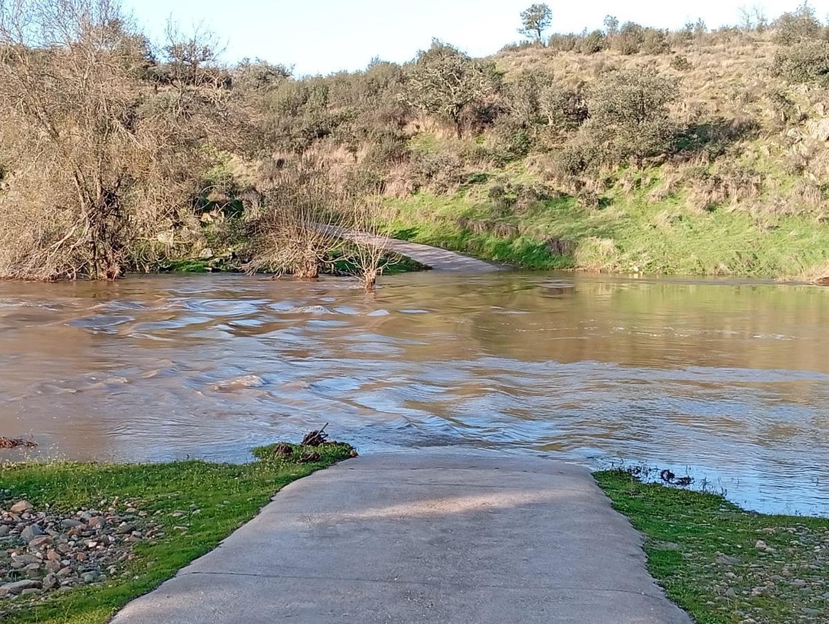 Crecida del río Salor en Cáceres.