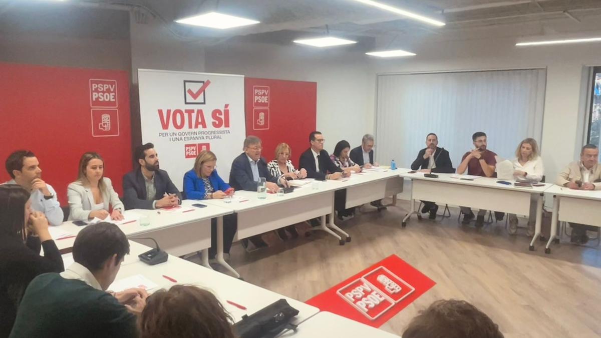 Comité Ejecutivo Nacional del PSPV esta tarde en València